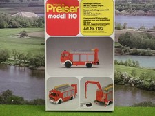 Preiser 1182 H0 Bausatz Rüstwagen RW KRan MB 1017 OVP (VH) C1096