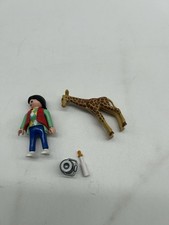 Playmobil Sammlung Set 3253 Babygiraffe mit Pflegerin Zoo Tierpark NEU & OVP