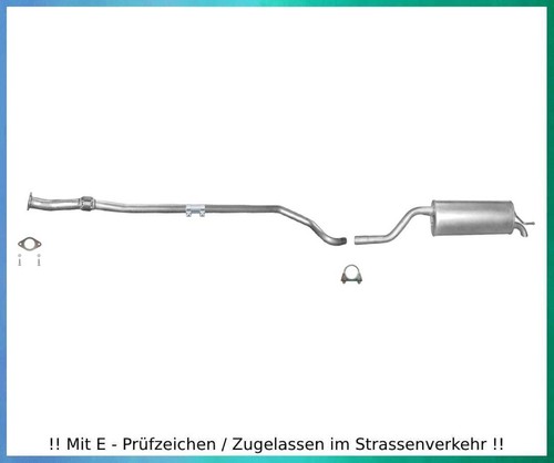 Auspuffanlage für fiat grande - fiat,