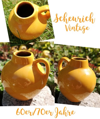Vase krug scheurich gelb - vase,
