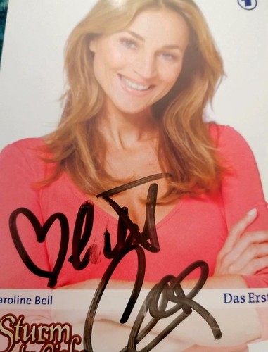 Caroline beil autogrammkarte - beil,