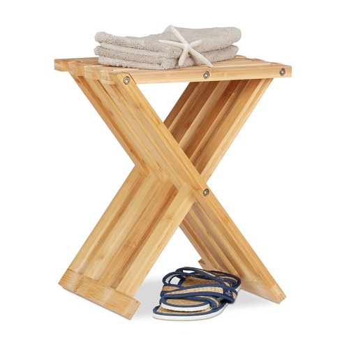 Klapphocker bambus faltbarer - bambus,