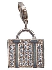 Thomas Sabo Handtasche Kofferanhänger Silber Strass Damen Metall Luxus