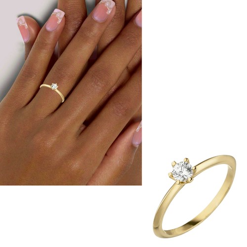 Diamant ring 585 echt - 0,25, ct