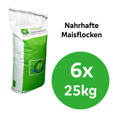 Maisflocken, 6 x 25 kg Sack, Einzelfuttermittel, Hühnerfutter