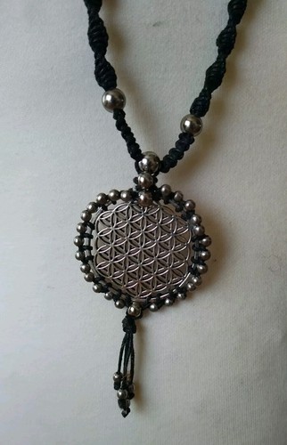 Lebensblume makrameekette - lebensblume,