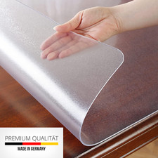 Tischdecke Tischfolie Transparent Glasklar  Mattiert Tischschutz Folie 2.0mm PVC