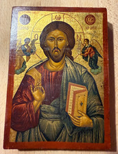 Handgearbeitete Ikone auf Holz