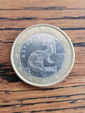 1 Euro Münze Kroatien 2023
