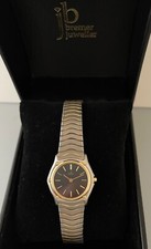 WUNDERSCHÖNE  EBEL SPORT WAVE DAMENUHR STAHL / 18 KT GOLD