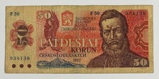 Banknote 50 Korun 1987 Tschechoslowakei - Pätdesiat Korun Czechoslovakia