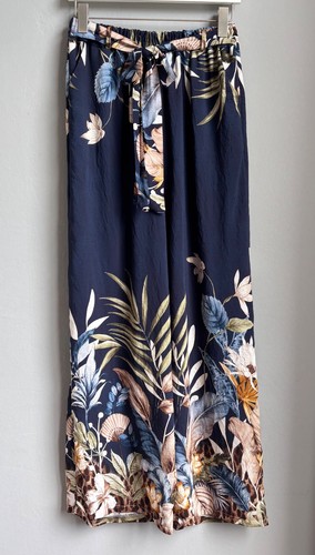 Damen hose palazzo blau - damen, bunt
