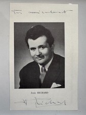 Jean Richard  - Film - original Autogramm auf Magazinseite  - 18 x 12  cm