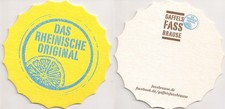 Gaffel Kölsch - Bierdeckel "Fassbrause - Das rheinische Original" (Kronkorken)