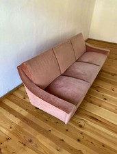 Altrosa samtsofa midcentury - samtsofa, /
