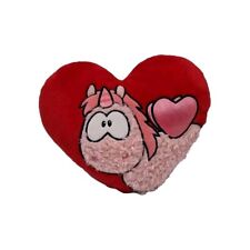 NICI Plüsch Herzkissen mit Einhorn Kuscheltier Stofftier ca 34x20cm