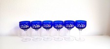 6 Kobaltblau Sektschalen Aus