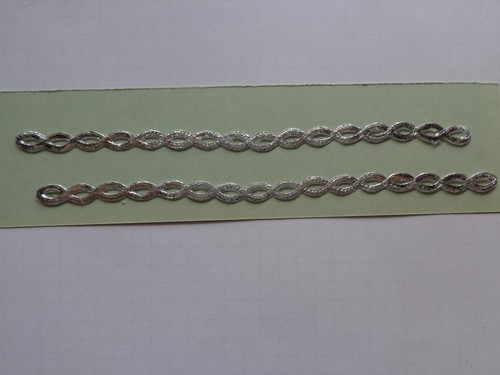 Verzierwachs streifen silber - verzierwachs,
