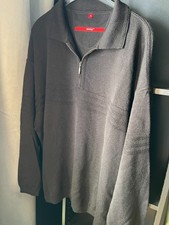 SIGNUM Pullover Herren Reißverschluß Gr. 3XL schwarz - gebraucht