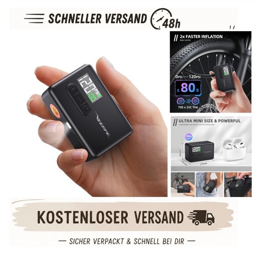 Veeape mini fahrradluftpumpe - mini,