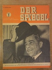 Der Spiegel. Ausgabe Nr. 1, 4. Januar 1947, 1. Jahrgang. Titel: "Mit dem Hut in 