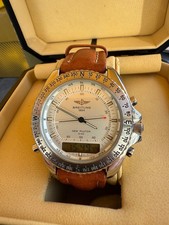 Breitling New Pluton Weiß/Silber Selten Top Zustand OVP