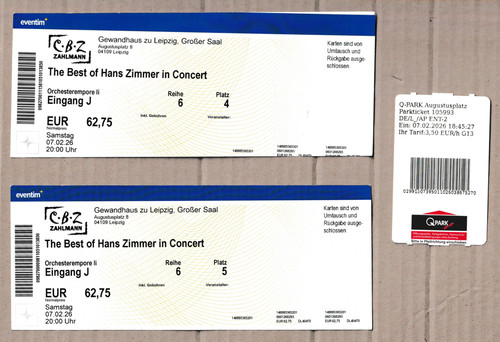 Alte tickets konzert - 2, __||__