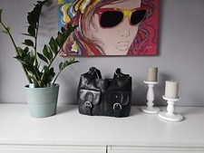 Tasche Echtleder Schultertasche Shopper Schwarz 