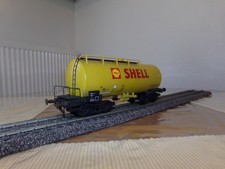 Hehr Spur 0 Kesselwagen Shell Metallmodell F-Puffer, M-Räder, Schr-Kupp