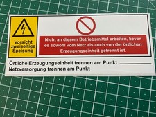 1x warning PV system according
