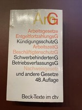 ArbG Arbeitsgesetze Beck-Texte 48.Auflage