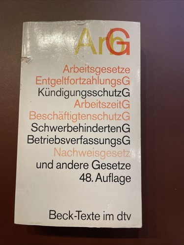 Arbg arbeitsgesetze beck - arbg, beck-texte