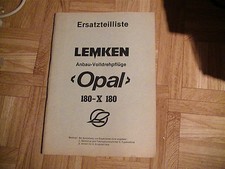 Ersatzteilliste Lemken