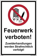 Feuerwerk verboten