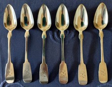 6 antike Kaffeelöffel 800