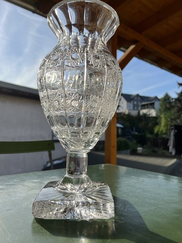 Alte große kristall vase - große,