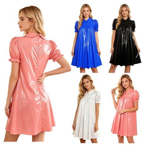 Damen kunststoffkleid - de,