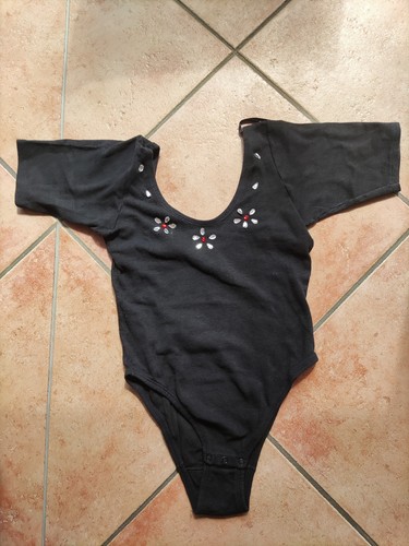 Body kurzarm schwarz s - kurzarm, gr.