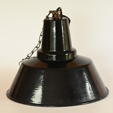 Industrie Loftlampe Emaille Fabriklampe Werkstattlampe Ø 31 cm Vintage Bauhaus