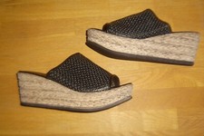 ANDREA CONTI Plateau Pantolette Wedge Sandalette schwarz Gr. 40  TOP (NP 49,95€