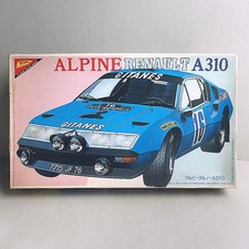 Vintage Nichimo 1/24 Alpine Renault A310 Plastik Modellbausatz / Aufkleber be...