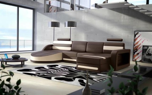 Wohnlandschaft ledersofa xxl - ledersofa,