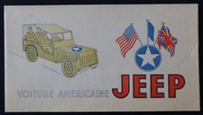 Werbeschnitt JEEP American Car US Army Editions Willeb