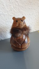 Handgeschnitzte Holzfigur Bär
