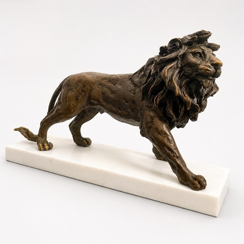 Bronzefigur löwe bronze - bronzefigur,