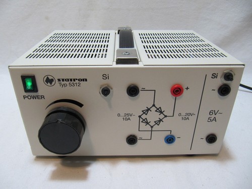 Statron typ 5312 25v 10a - 0-25v, ac