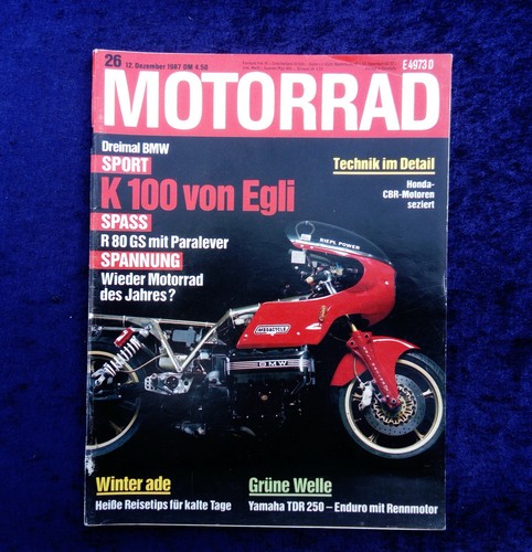 Motorrad 1987 test - motorrad, egli