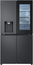 LG GMG960EVJE Side-by-Side Kühlschrank French Door, Schwarz, Festwasser