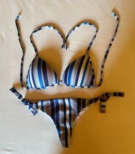 Calzedonia Bikini Set Blau Gr 38 / M / 75 Sehr Guter Zustand