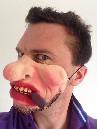 Lustig halbes gesicht gringo - gesicht,